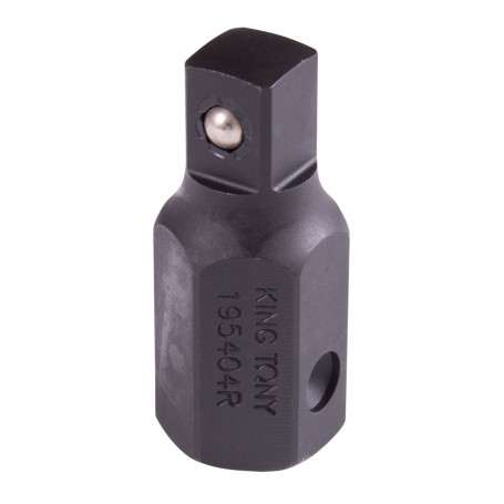 Impact adapter 22 mm>1/2", with ball lock KING TONY 195404R