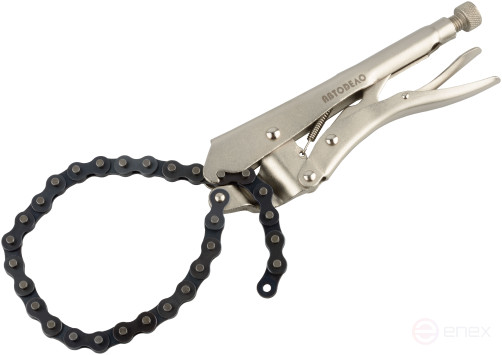 Oil filter wrench (chain; with lock; D=60-140 mm) Avtodor 41571