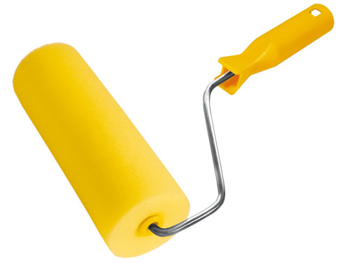 Yellow foam roller, 15/55 mm, height 20 mm, 180 mm