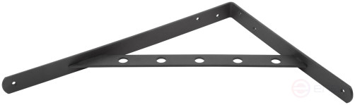 Corner bracket reinforced black 350x250 mm