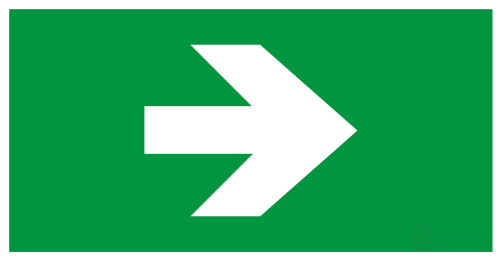 Пиктограмма ЭРА INFO-SSA-119 бэклит 259x128мм Стрелка без текста SSA-103