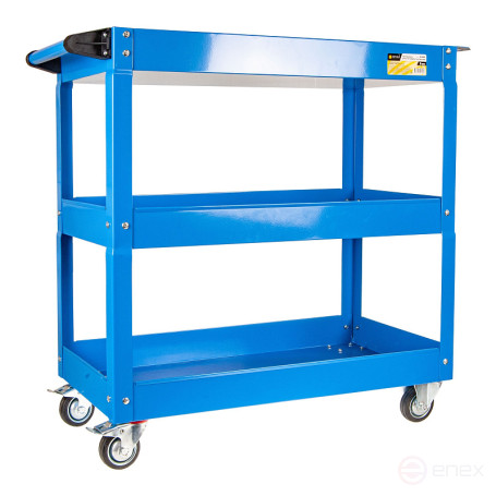 ER-64300 3-shelf tool cart with hinged tray 700x350x660mm EUREKA /1