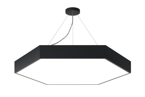 Светильник LED ЭРА Geometria SPO-122-B-40K-066 Hexagon 66Вт 4000К 5300Лм IP40 800*800*80 черный подвесной