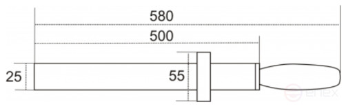 Magnetic collector PROF-MAGNET D25x500 mm