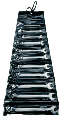 Set of combined curved wrenches 1/4" - 7/8", 11 pcs