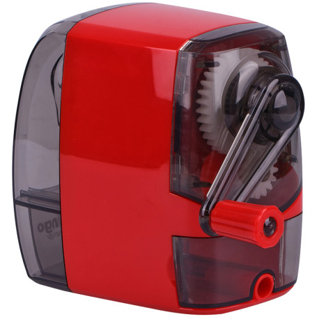 Mechanical sharpener Berlingo "Smart Technology", colors in acc., layer. building, ind. packaging