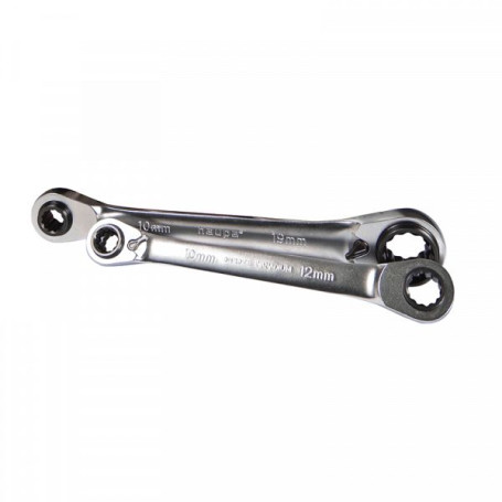 Ratchet wrench 4 in 1, 10x13mm + 17x19 mm