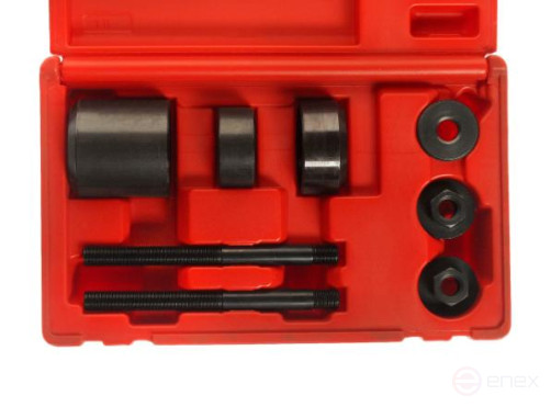 A set of tools for dismantling/mounting the rear suspension silent blocks (OPEL) in the JTC case