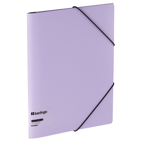 Berlingo "Instinct" A4 elastic band folder, plastic, 600 microns, lavender