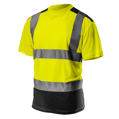 Signal T-shirt, dark bottom, yellow, size M
