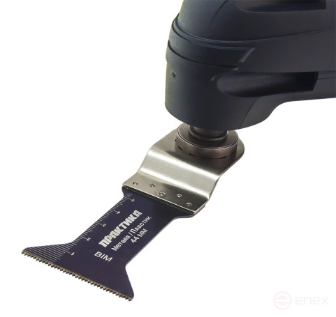 Насадка для МФИ ПРАКТИКА режущая Т-образная, BiM, по металлу и пластику, 44 мм, мелкий зуб (240-263)