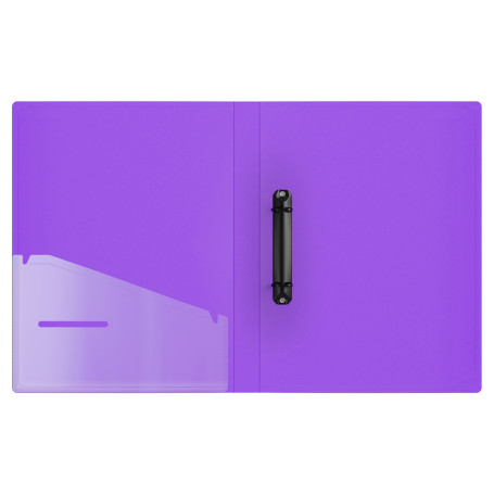 Папка на 2 кольцах Berlingo "Envy" А4, 24 мм, 700 мкм, D-кольца, с внутр. карманом, фиолетовая