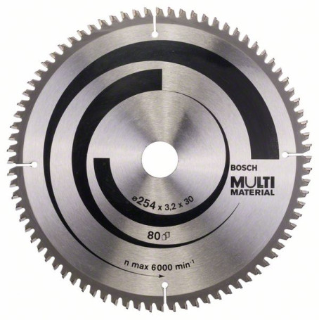 Multi Material saw blade 254 x 30 x 3.2 mm; 80