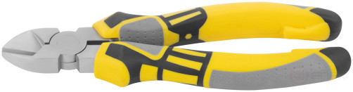 Smart side cutters, tricolor rubberized handles, 190 mm nickel coating