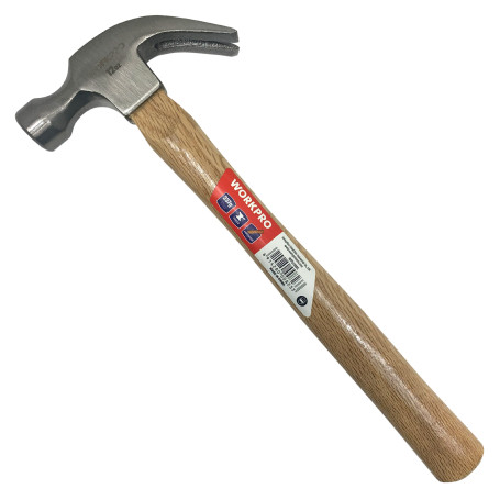 Carpentry hammer with wooden handle 337gr WP241005 WORKPRO