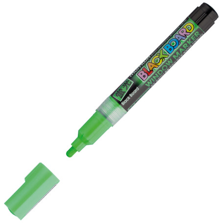 Chalk marker MunHwa "Black Board Marker" green, 3mm, water base