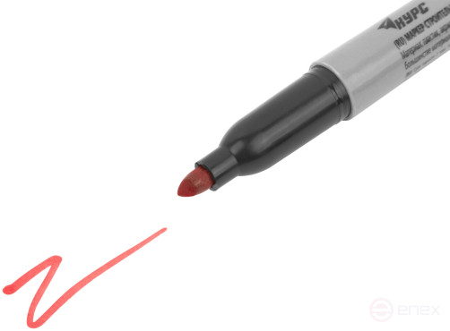 Маркер строительный перманентный, красный