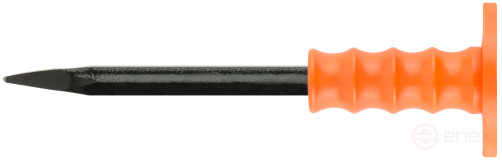 A spike-shaped chisel with a plastic tread 250x14 mm