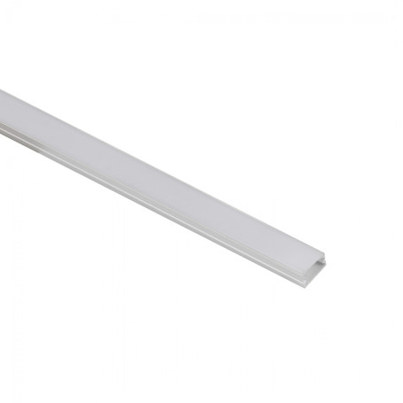 SIRIUS-1407S aluminum overhead profile with screen, white, 3m, AKS