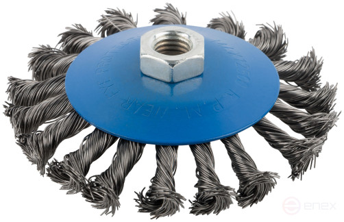 Cornice, type "wheel" with tilt, nut M14, steel twisted wire 115 mm