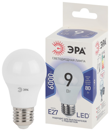LED lamp ERA STD LED A60-9W-860-E27 9W bulb Cold Daylight E27