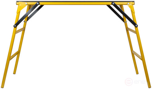 Multifunctional collapsible steel table, working height 770 mm, platform 500x1000mm