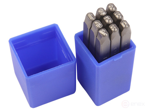 The stamps are digital 3mm (HRC 60+-2 deg. DIN 1451) JTC