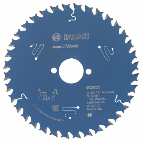 Expert for Wood saw blade 165 x 30 x 2.6 mm, 36