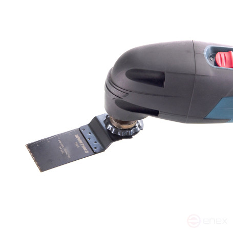 Насадка для МФИ ПРАКТИКА режущая пазовая прямая, BiM, по металлу и дереву, 34 мм, мелкий зуб (240-188)