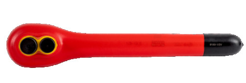 1/2" Reversible handle insulated, with 28 teeth and 13° angle of action