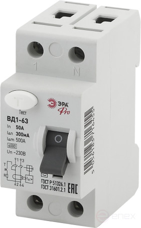 RCD ERA PRO NO-902-70 VD1-63 2P 50A 300mA