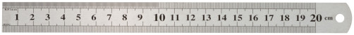 Stainless steel ruler 200x19 mm