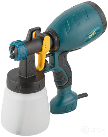 Распылитель электрический 500 Вт; 2,5 мм; 800 мл; 40 din/сек; 800 мл/мин; HVLP; коробка