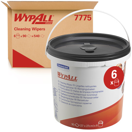 WypAll® Протирочные салфетки - Зеленый /90 листо (6 ведра x 90 листов)
