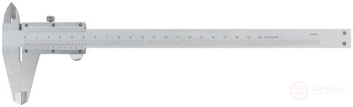 Штангенциркуль металлический нержавеющий 200 мм/ 0,02 мм (пластиковый кейс)