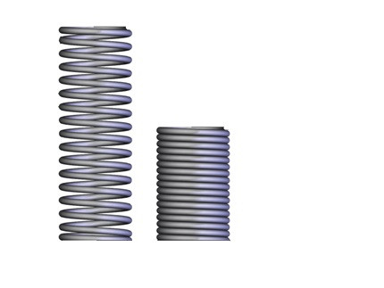 Compression spring DIN 2098 and 2098R (2x27x195x12.5 - stainless steel) NX5152, 10 pcs.