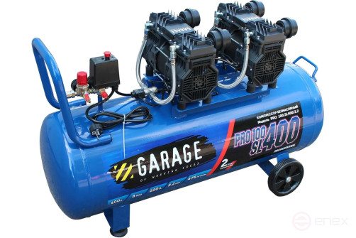 Поршневой компрессор безмасляный Garage PRO 100.SL400/2.2