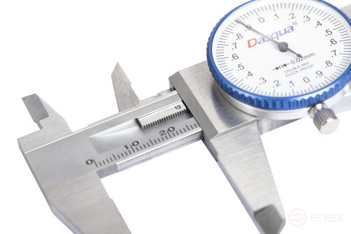 Vernier caliper with high-reliability circular scale 0-300 mm; 0.02 mm