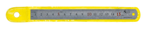 The ruler is metal 150mm matte