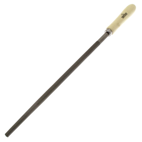 Round file, with wooden handle, 300mm No.2, CHEGLOK (12/48)