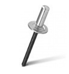 Closed exhaust rivet MESSER aluminum/steel AlMg 5% St Enlarged rim. 4.8x13 mm (pack of 50 pcs.)