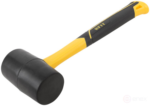Киянка резиновая, фиберглассовая ручка 60 мм (450 гр)