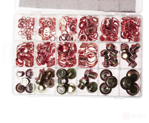Copper washer and crankcase pan plug (in the box) 534pcs. JTC