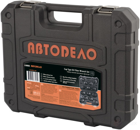 Набор ключей масляного фильтра "чашка" 15 пр. (АвтоDело) 40535