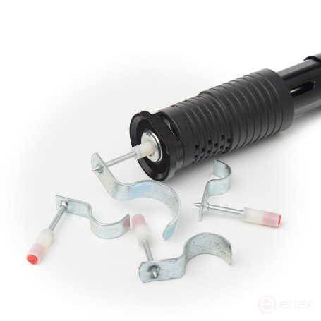 Pyroxylin mounting nails PA32-32K (nail-bracket 32 mm, red, 60 pcs/pack) FEDAST