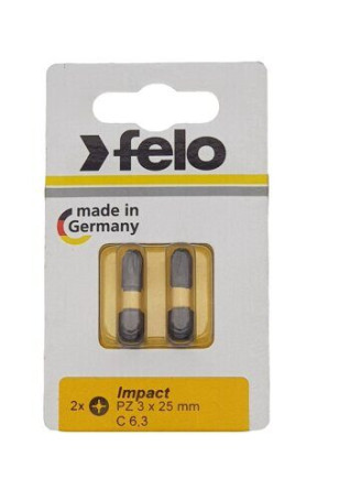 Felo Бита крестовая ударная серия Impact PZ 3X25,2 шт 02103241