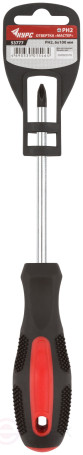 Screwdriver "Master", CrV steel, rubberized handle 6x100 mm PH2