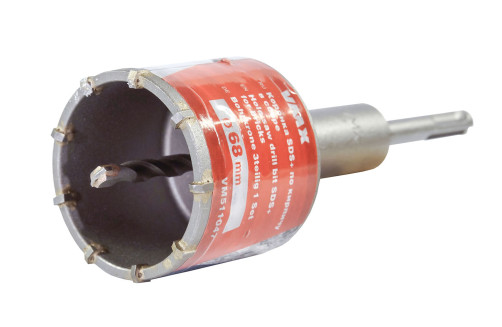 Коронка SDS+ ф68 мм по кирпичу в сборе