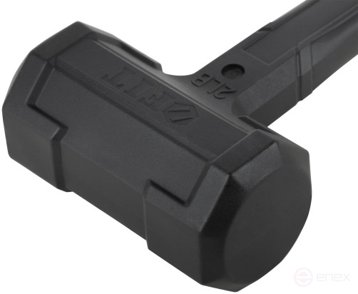 Inertia-free sledgehammer, fiberglass handle with rubberized coating 53 mm, 1 kg