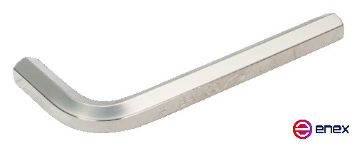 Шестигранный Г-образный ключ никелированный, 7 мм